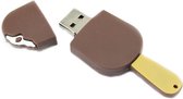 Clé USB Ulticool - Crème glacée au chocolat - 16 Go - Été - Marron Blanc