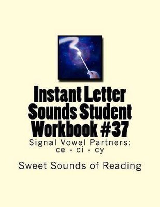 Instant Letter Sounds Student Workbook #37 - cover
