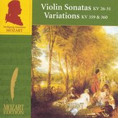 Mozart: Violin Sonatas KV 26-31; Variations KV 359-360