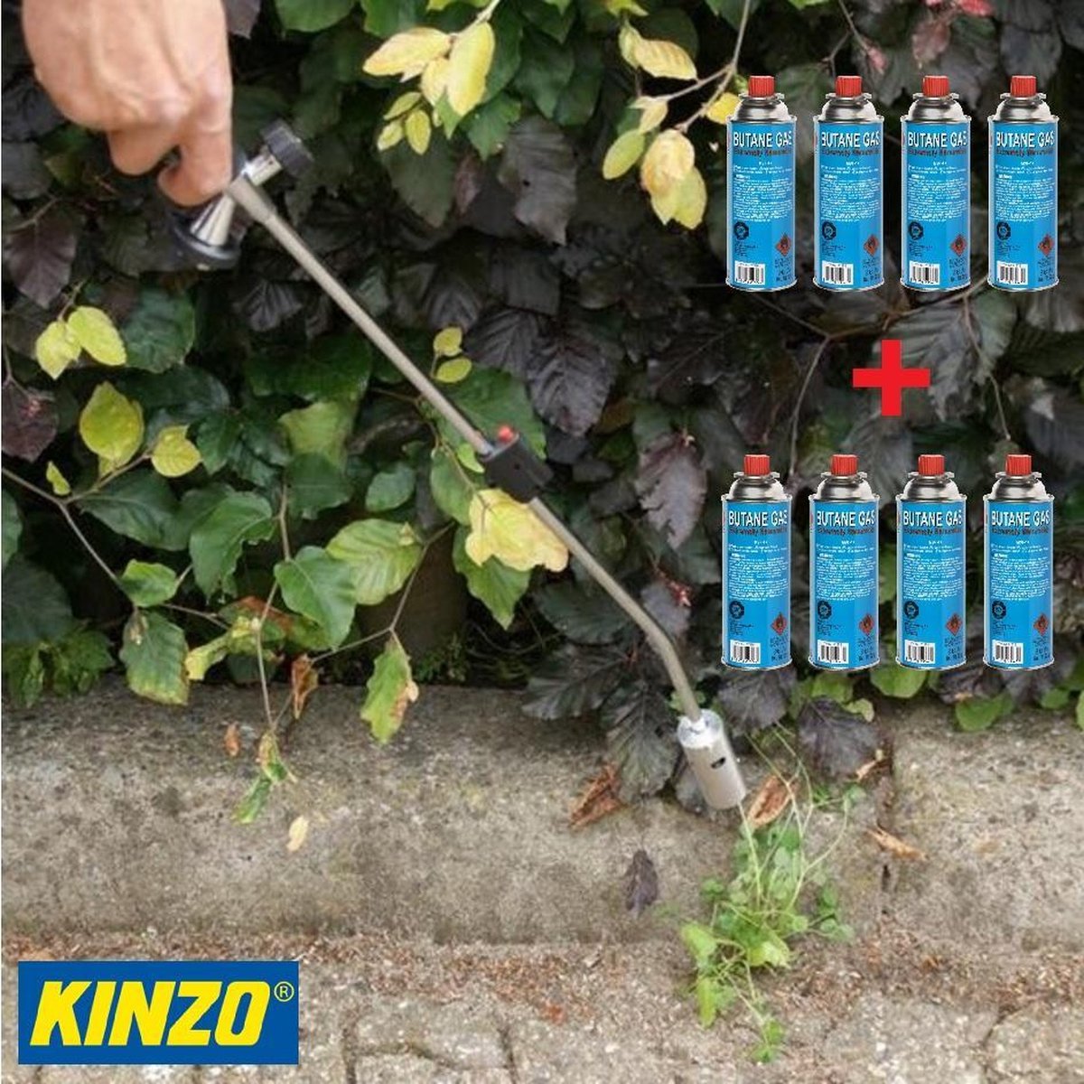 Désherbeur thermique Kinzo avec bouteilles de gaz - Alimentation en gaz  réglable -... | bol