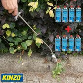 Kinzo Onkruidbrander met Gasflessen - Regelbare gastoevoer - Inclusief 8 Gasflessen