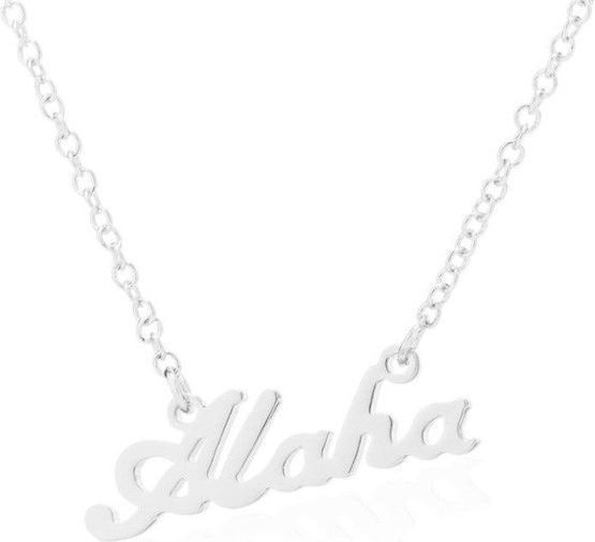 24/7 Jewelry Collection Aloha Ketting - Hawaii - Hawaï - Zilverkleurig