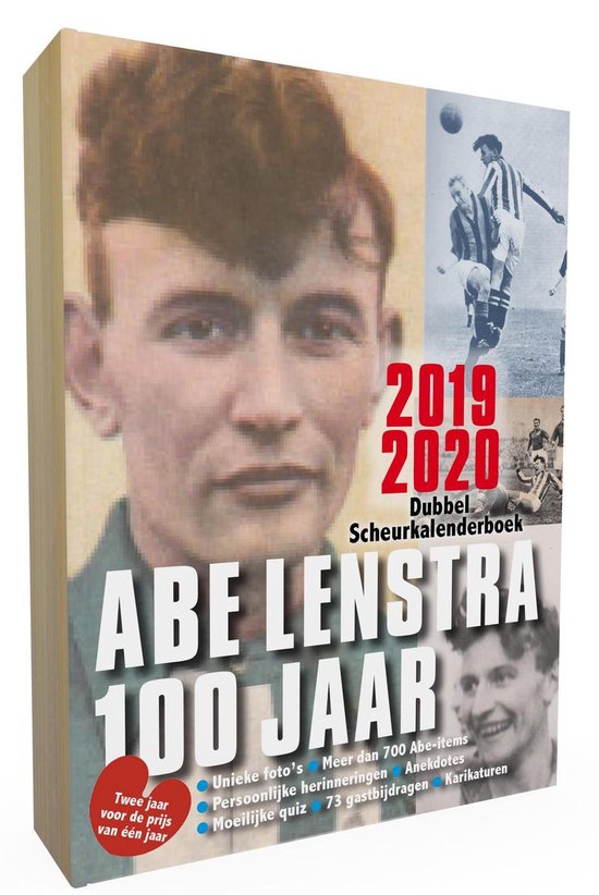 Voetballegends Abe Lenstra scheurkalender 2019
