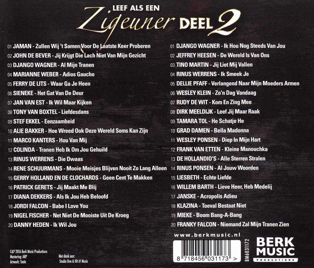 Various Leef Als Een Zigeuner Deel 2, various artists CD (album) Muziek Various Leef Als Een Zigeuner Deel 2, various artists CD (album) Muziek