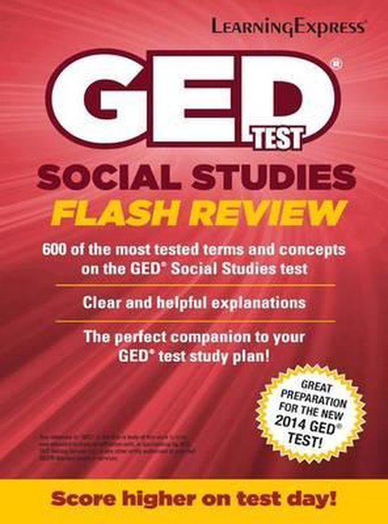 GED Test Social Studies Flash Review, Learningexpress, Llc 9781611030051 Boeken