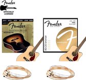 Fender 80/20 Bronze Full Bottom + Fender 60CL Phosphor Bronze Full Bottom Gitaarsnaren Voor Akoestische gitaar