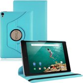 Xssive Tablet Hoes - Case - Cover 360° draaibaar voor HTC Nexus 9 Licht Blauw