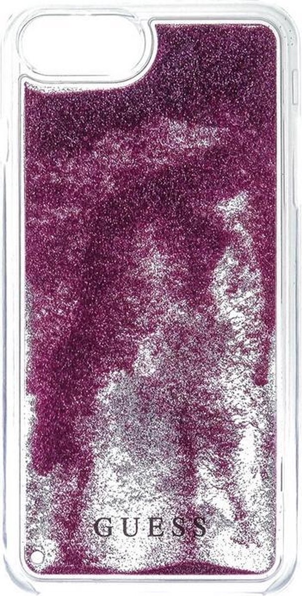 Guess Liquid Glitter Triangle Back Case - Geschikt voor Apple iPhone 7 (4.7") - Roségoud