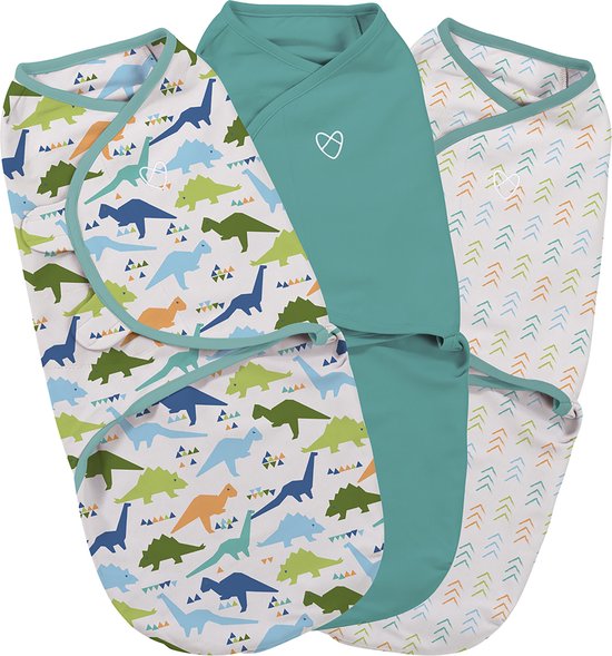 SwaddleMe Original Swaddle 3pack Origami Dino small