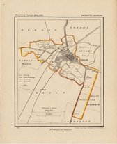 Historische kaart, plattegrond van gemeente Alkmaar in Noord Holland uit 1867 door Kuyper van Kaartcadeau.com