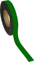 Magneetband kleur Groen 25mm op rol 5 meter