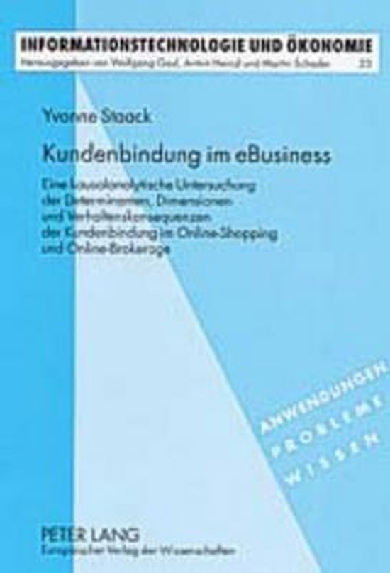 Informationstechnologie Und Oekonomie- Kundenbindung Im Ebus ... - cover