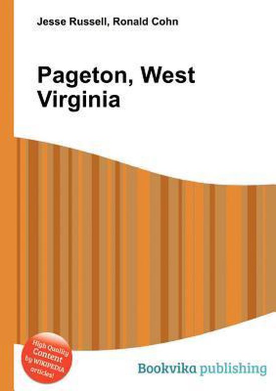 Pageton, West Virginia 9785511445038 Boeken