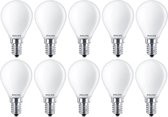 10 stuks - Philips LED Kogellamp E14 4.3-40W/827 2700K 470lm