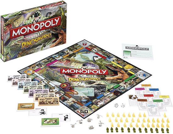 Thumbnail van een extra afbeelding van het spel Monopoly Dinosaur - Bordspel
