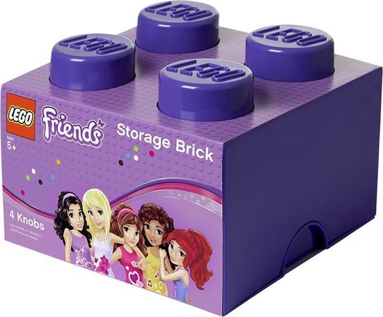 Lego Friends Opbergbox - Brick - 25 25 x 18 - 6 l Lilac | bol.com