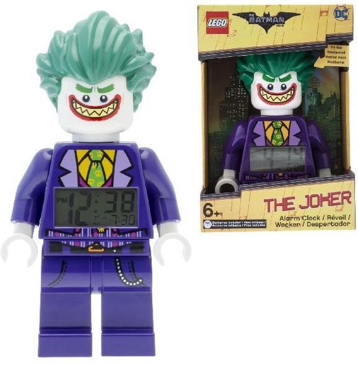 LEGO Batman Movie The Joker Wekker 23 Cm Paars