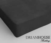 Dreamhouse Katoen Hoeslaken - 180x220 cm - Antraciet - Lits-Jumeaux