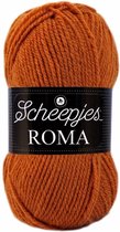 Scheepjes Roma 1405 bruin oranje PAK MET 10 BOLLEN a 50 GRAM. KL.NUM. 2453.