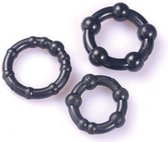 Max Passion Penisring Get Hard Triple Penis Ringen - Black