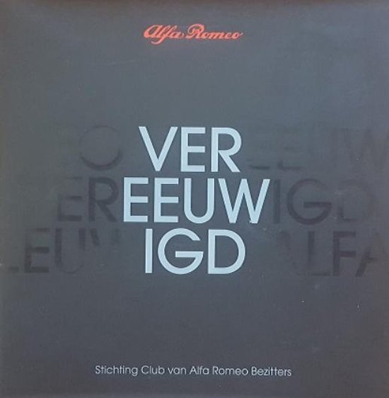 ALFA ROMEO Vereeuwigd - cover