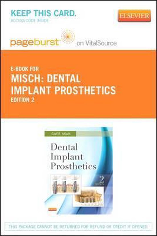 Dental Implant Prosthetics Elsevier eBook on Vitalsource (Retail