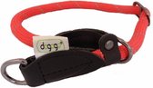 Dogogo nylon sliphalsband met stop, rood, 65cm