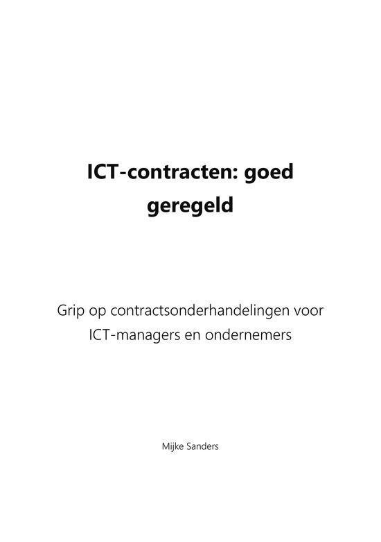 ICT-contracten: goed geregeld