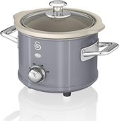 Swan Retro - Slowcooker - Grijs - 1.5 liter