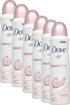 6x 250 ml Dove beauty finish deodorant spray