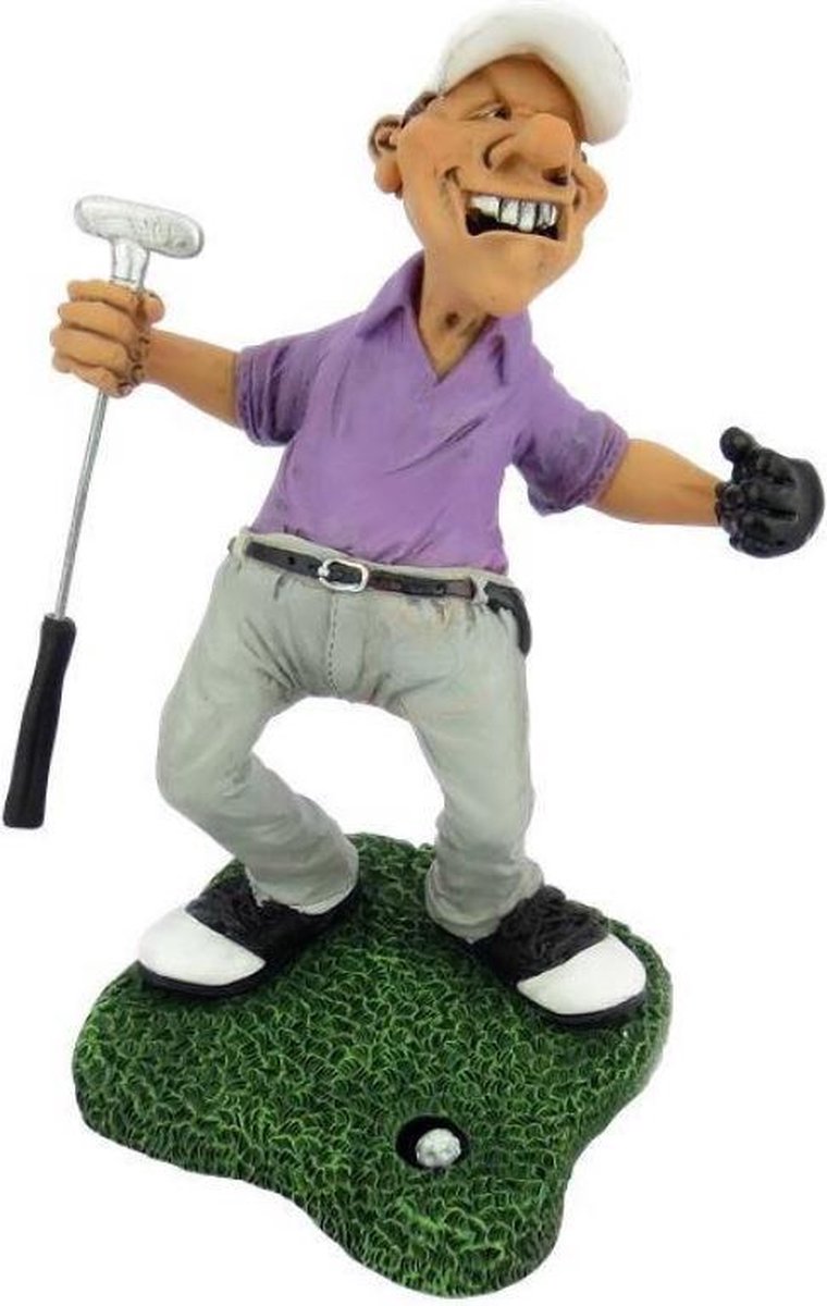 beroepen beeldje golfer hole in one Warren Stratford bol