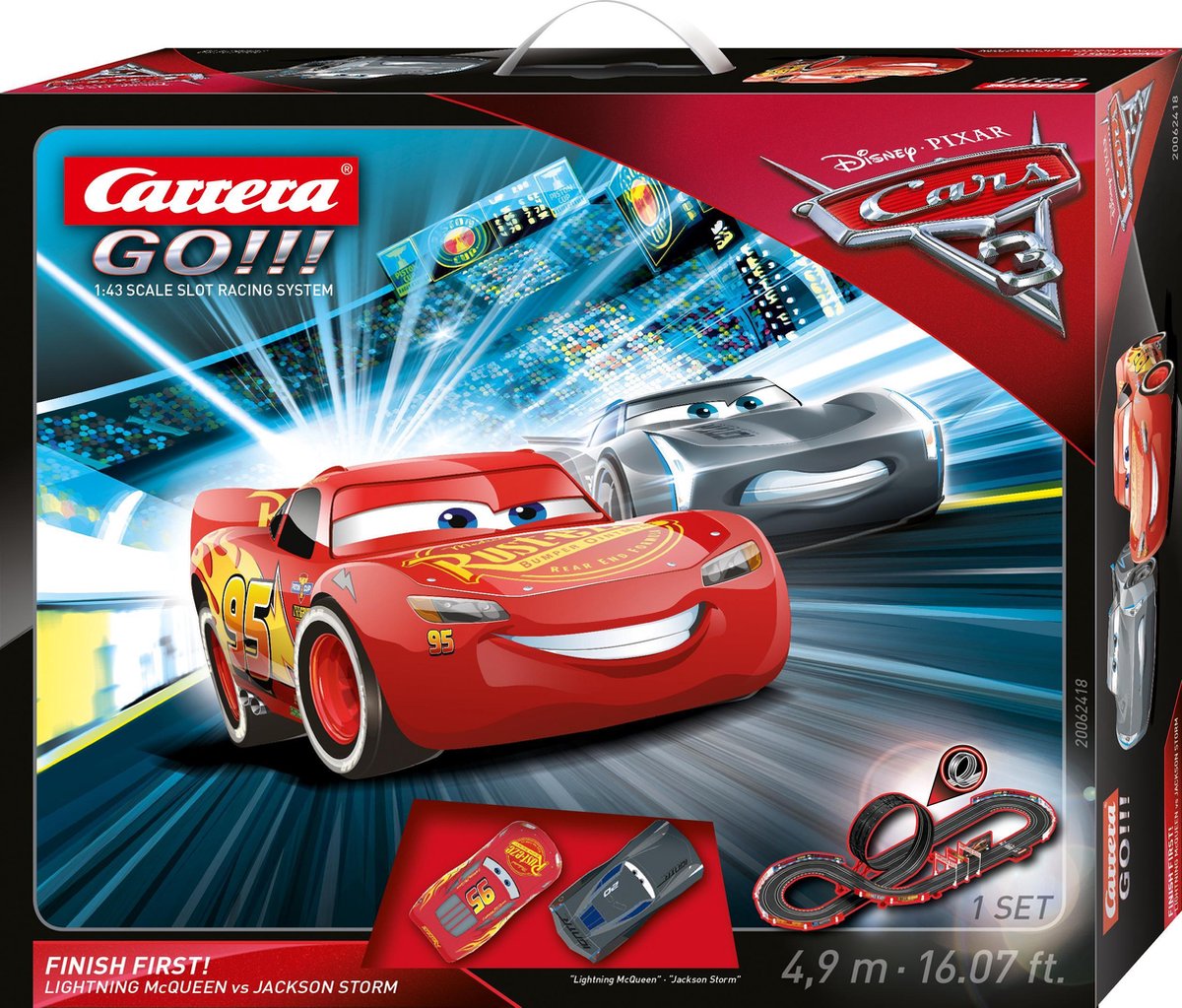 Carrera GO!!! Disney Cars 3 Finish First! - Racebaan | bol.com