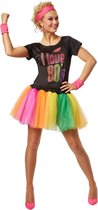 dressforfun - Vrouwenkostuum popsterretje uit de jaren 80 S - verkleedkleding kostuum halloween verkleden feestkleding carnavalskleding carnaval feestkledij partykleding - 301672