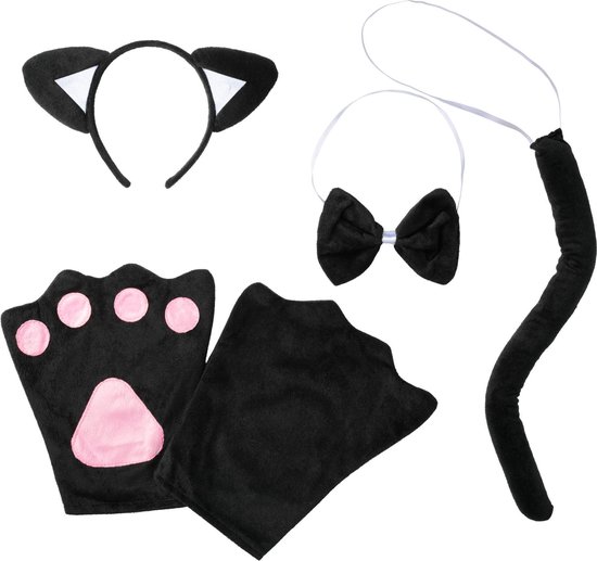 dressforfun - Accessoireset kat Kinderen - verkleedkleding kostuum  halloween verkleden... | bol