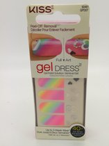 kiss - Gel dress peel-off removal full/art 40+ gel strips GPD07 Sugar & Spice