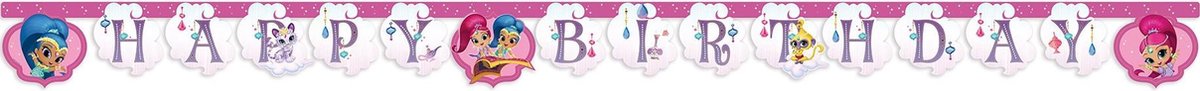 PROCOS - Shimmer + Shine verjaardagsslinger - Decoratie > Slingers en hangdecoraties