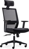 BenS 851H-Eco-2 Complete bureaustoel met hoofdsteun - ergonomisch gevormd - Zwart