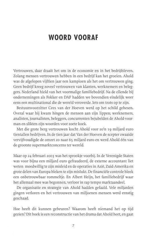 Pagina 7, met de titel 'Woord vooraf' en tekst over het bedrijf Ahold.