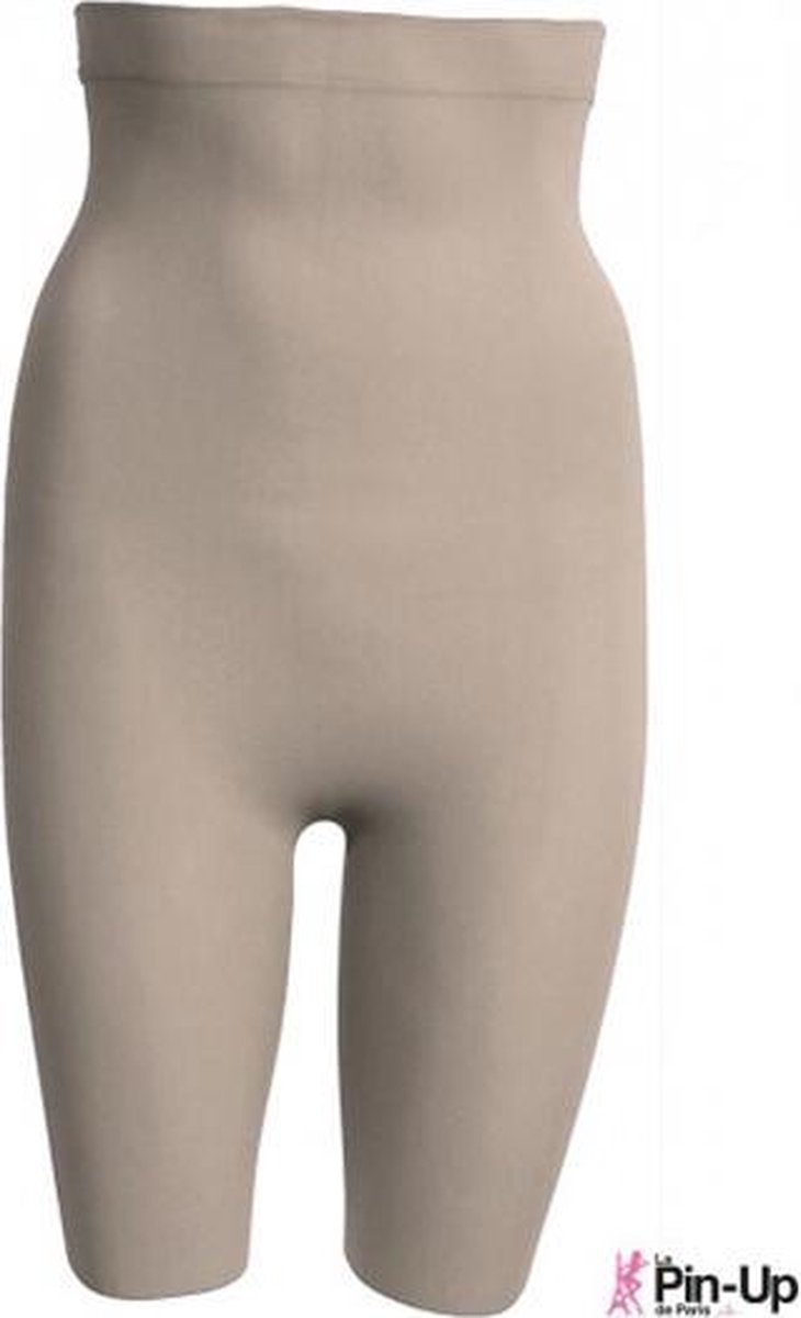 Goedkoopste Anti Cellulite Hoge afslankbroek (basic) - Pin Up de Paris - L - Nude