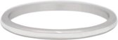 iXXXi Jewelry Vulring 2mm Line White zilverkleurig - maat 17