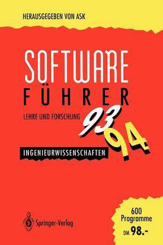 Software-Führer '93/'94 Lehre und Forschung - cover