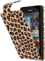 Luipaard Classic Flip Case Hoesjes voor Huawei Ascend G525 Chita