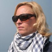 Benson Overzetzonnebril - Polarized - Anti-Schittering - UV400 - Bruin/Zwart - 150 mm