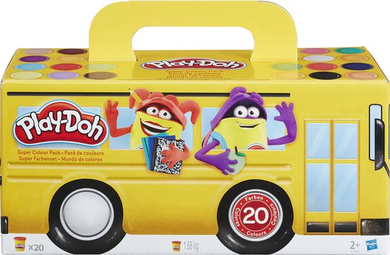 Play-Doh Super Colour Pack - 20 potjes - Klei