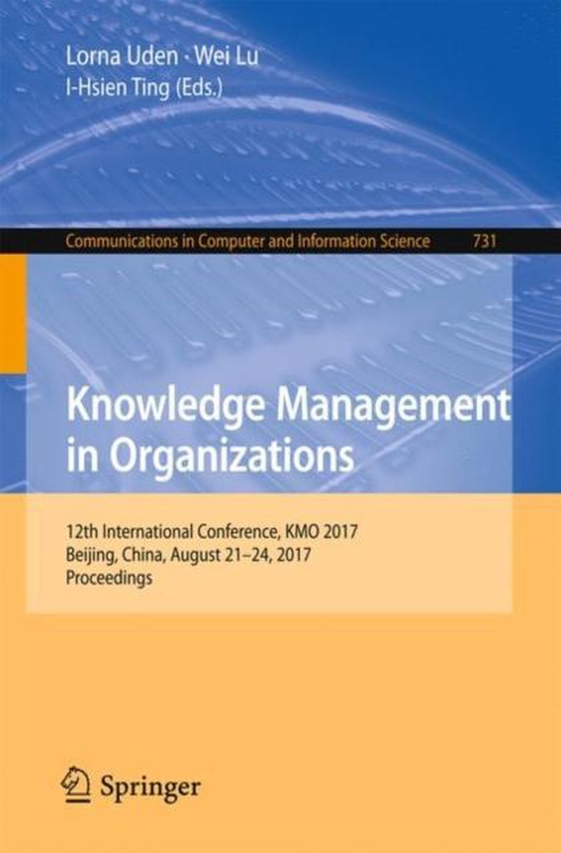 Knowledge Management in Organizations - Springer International Publishing Ag