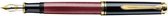 Pelikan Souverän M600 - Vulpen - Brede penpunt - Zwart/Rood