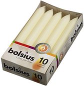 Bolsius Dinerkaars - 170/20 - Ivoor - 2 verpakkingen - Dinerkaarsen - Tafelkaarsen