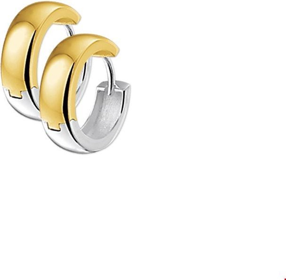 Huiscollectie Klapoorringen Bol Bicolor Goud Glanzend 5.0 mm x 15 mm
