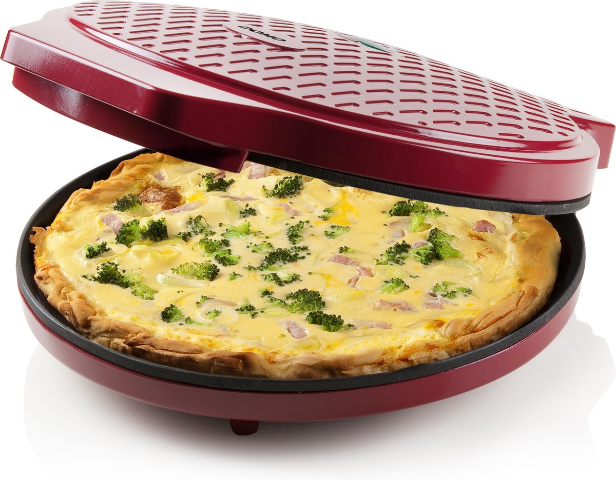 DOMO DO9177PZ Pizzamaker 'My Express' - Pizza Oven - Ø 30 cm - 1450 W - Rood – foto 5