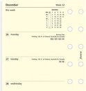 Filofax Pocket agenda-inhoud 2018 1 week op 2 pagina's cotton cream